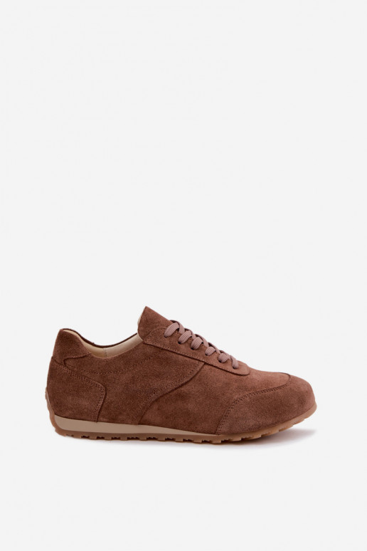 Barefoot tennised kunstsuede pruuni värvuses Zazoo N1422