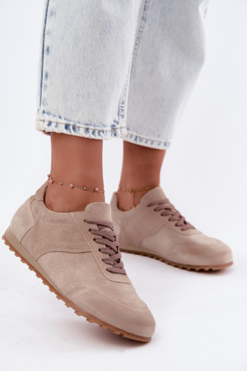 Sneakers tüüpi jalanõud BarefootPealturalnego seemisnakhsedu Zazoo N1422 beeži värvi 2