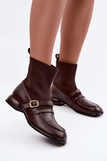 Anklets sokkidega varrukatega pruunid 2