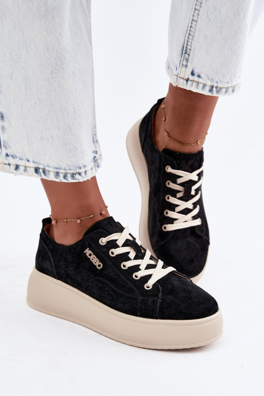 Pealhk seemisnakhsed Sneakers tüüpi jalanõud platvormiga Kobbo 41535 msuud