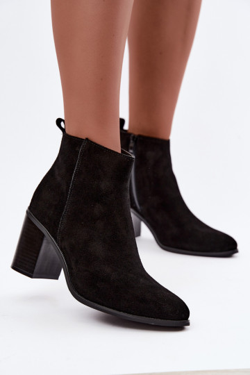 Mustad kunstsuede ankle boots sooja voodriga Sergio Leone BT-49-S 2