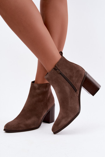 Kliivivärvi kunstsuede ankle boots sooja voodriga Sergio Leone BT-49-S 2
