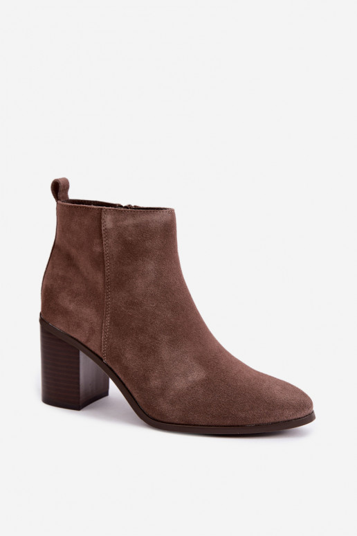 Kliivivärvi kunstsuede ankle boots sooja voodriga Sergio Leone BT-49-S