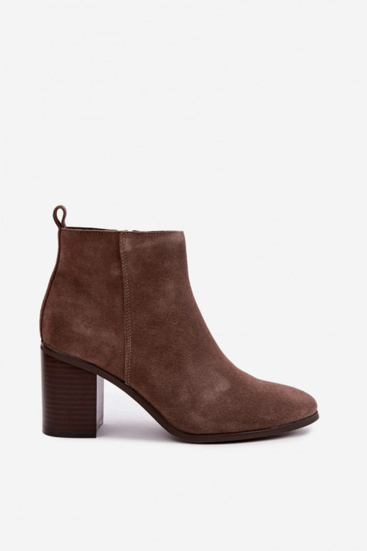 Kliivivärvi kunstsuede ankle boots sooja voodriga Sergio Leone BT-49-S