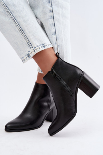 Naise soojaid ankle boots soojustusega Sergio Leone BT-50-S mustas värvuses