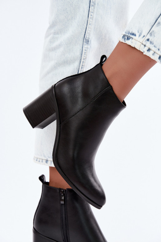 Naise soojaid ankle boots soojustusega Sergio Leone BT-50-S mustas värvuses