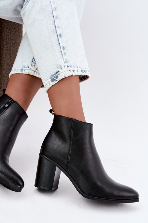 Naise soojaid ankle boots soojustusega Sergio Leone BT-50-S mustas värvuses
