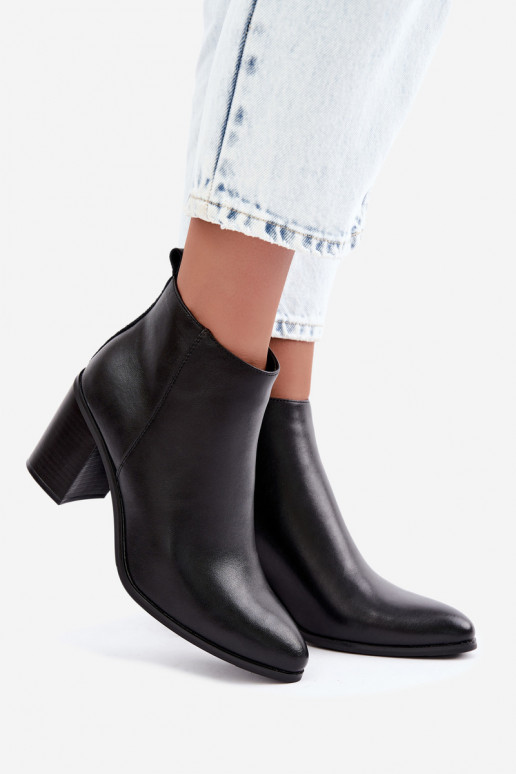 Naise soojaid ankle boots soojustusega Sergio Leone BT-50-S mustas värvuses