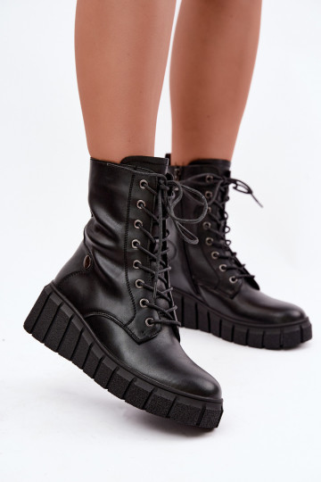 Naise soojaid platvormiga ankle boots T.Sokolski AN Z26-160 mustas värvuses 2