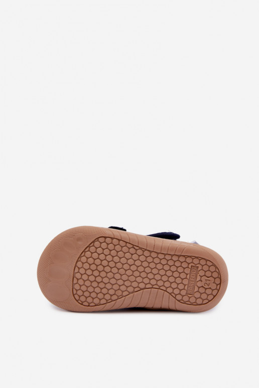 Laste sussid Barefoot Milami tumesinises Lumi