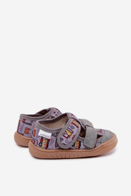 Laste sussid Barefoot Milami hallis Lumi
