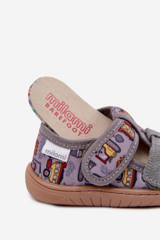 Laste sussid Barefoot Milami hallis Lumi