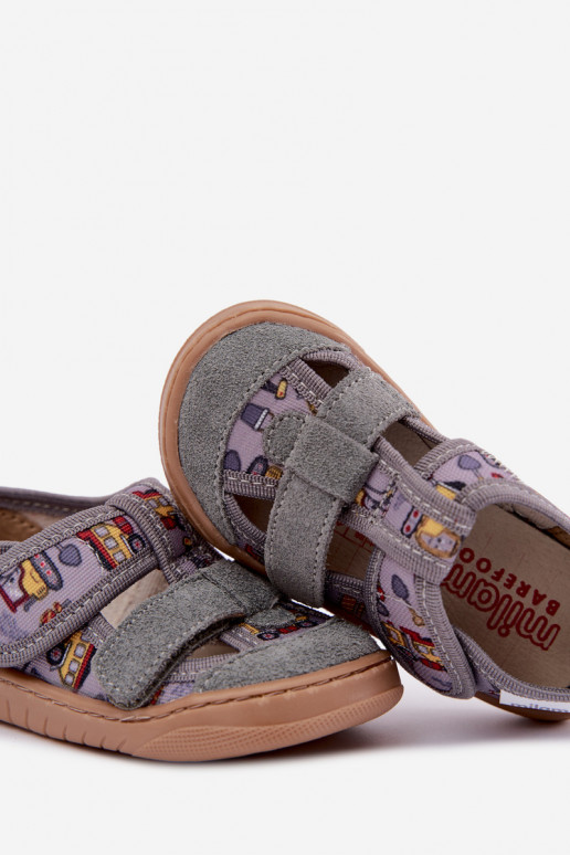 Laste sussid Barefoot Milami hallis Lumi