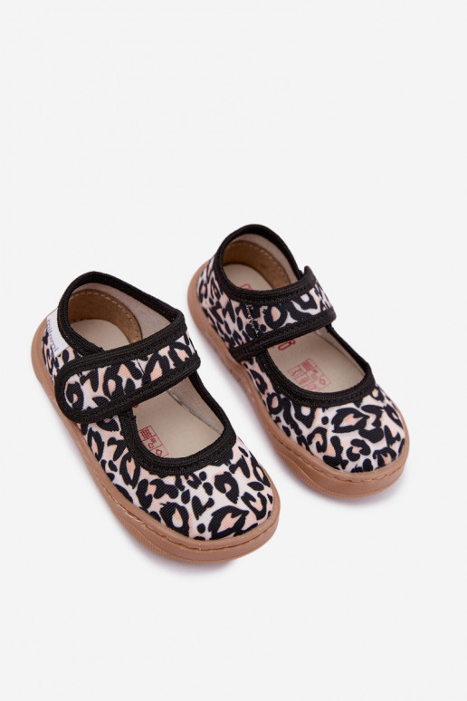Laste ballerinad leopardimustriga liivane Caelia