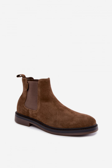 stiilsed meeste ankle boots kunstsuede Big Star UU174277 khaki värv