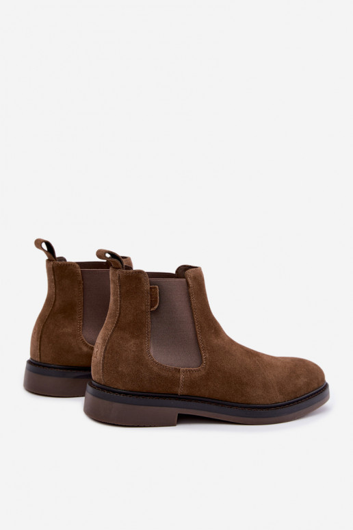 stiilsed meeste ankle boots kunstsuede Big Star UU174277 khaki värv