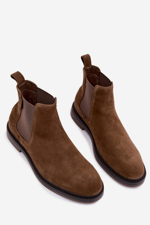 stiilsed meeste ankle boots kunstsuede Big Star UU174277 khaki värv