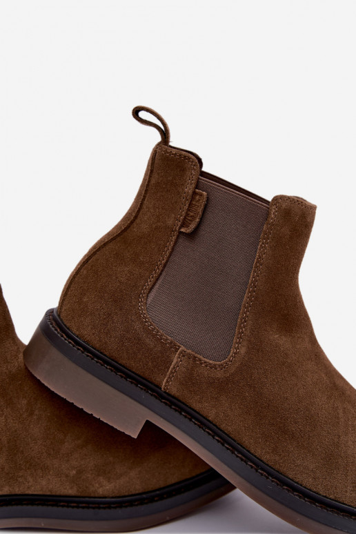 stiilsed meeste ankle boots kunstsuede Big Star UU174277 khaki värv