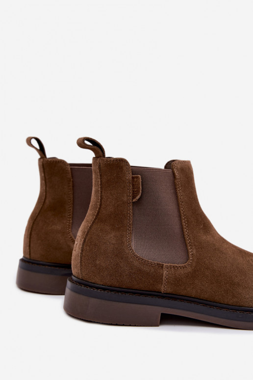 stiilsed meeste ankle boots kunstsuede Big Star UU174277 khaki värv