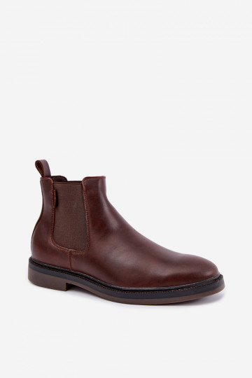 stiilsed meeste ankle boots ehts nahast Big Star UU174279 tumesinises värv