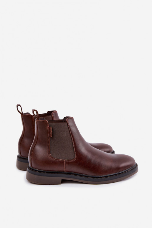 stiilsed meeste ankle boots ehts nahast Big Star UU174279 tumesinises värv