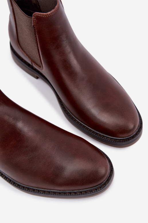 stiilsed meeste ankle boots ehts nahast Big Star UU174279 tumesinises värv