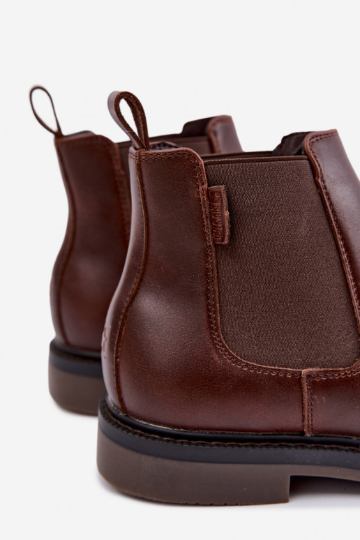 stiilsed meeste ankle boots ehts nahast Big Star UU174279 tumesinises värv