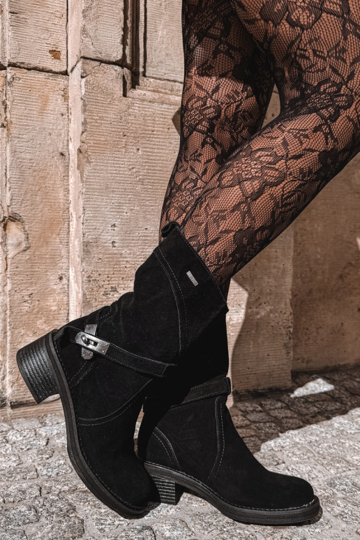 soojad naiste ankle boots Big Star UU274608 mustas värv