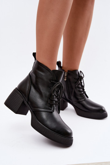 naiste soojustatud ankle boots D&A CR62-3368 mustas värv 2