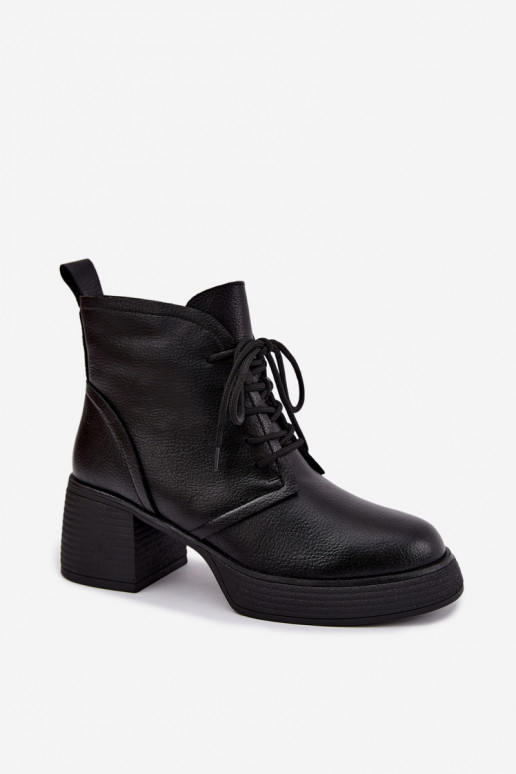 naiste soojustatud ankle boots D&A CR62-3368 mustas värv