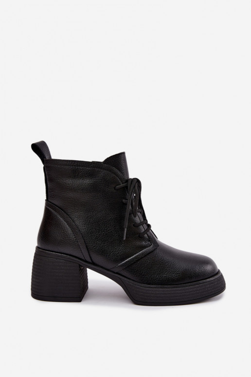 naiste soojustatud ankle boots D&A CR62-3368 mustas värv