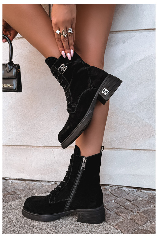 Soojad naiste kingad kunstsuede'ist mustas Vinceza 67044