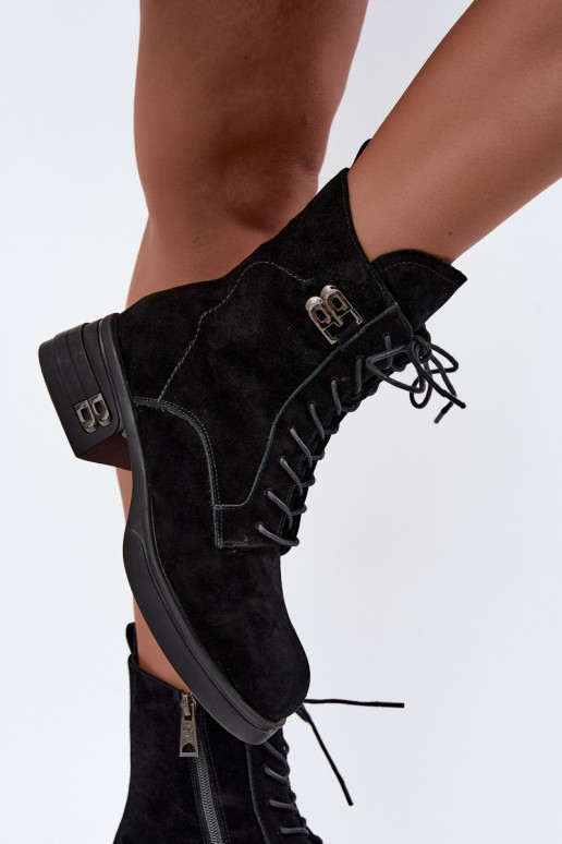 Soojad naiste kingad kunstsuede'ist mustas Vinceza 67044