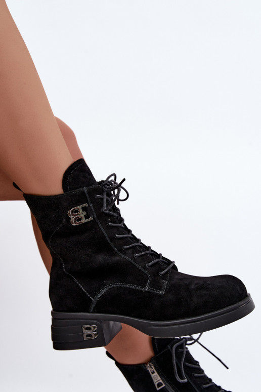Soojad naiste kingad kunstsuede'ist mustas Vinceza 67044
