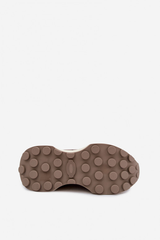 Faux suede naiste spordijalatsid Kobbo 67048 tumepruun