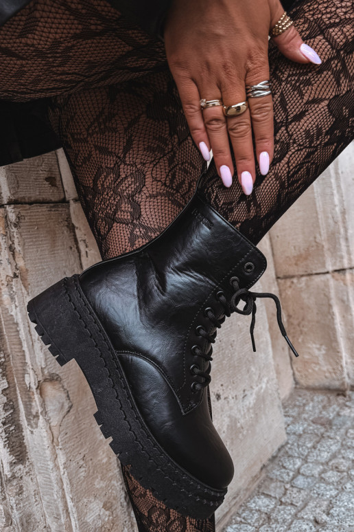 Naiste ankle boots Big Star UU274816 mustas