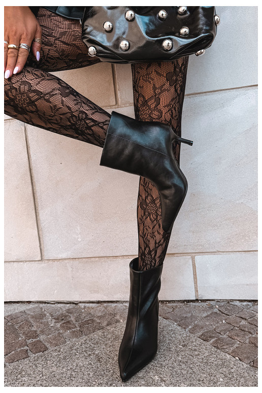 Ankle boots õhukeste kontsade ja soojustusega, slip-on Big Star UU274494 must