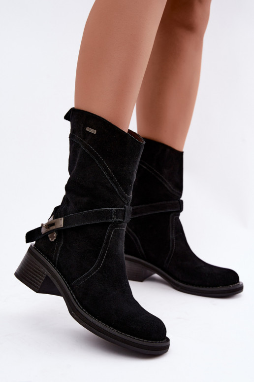 soojad naiste ankle boots Big Star UU274608 mustas värv