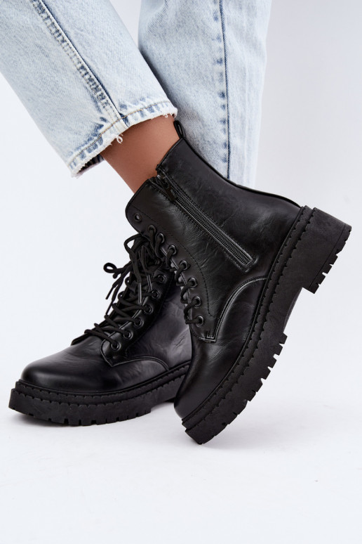 Naiste ankle boots Big Star UU274816 mustas