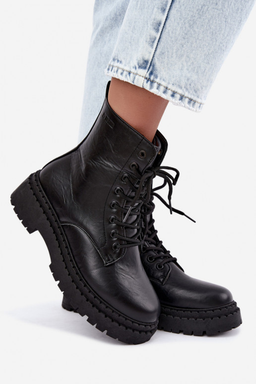 Naiste ankle boots Big Star UU274816 mustas