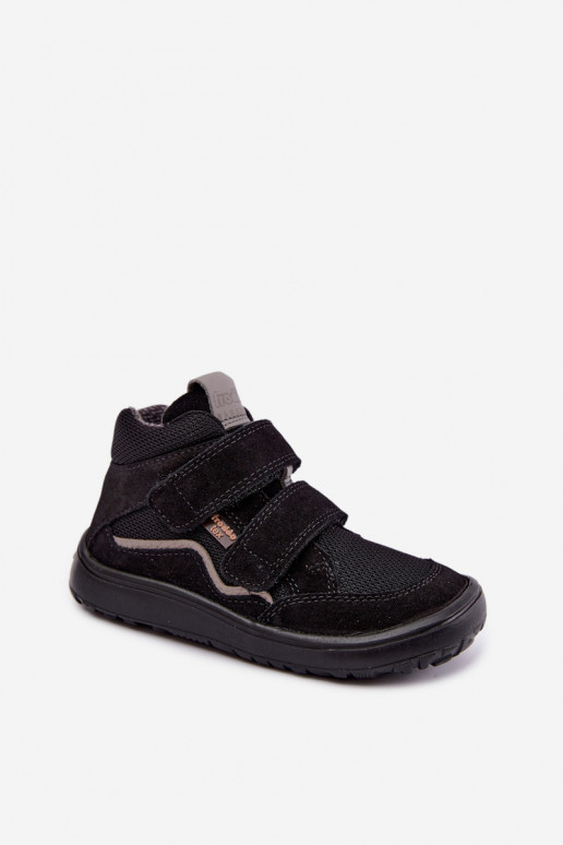 Nahast laste jalatsid Barefoot Froddo G3110266-20 musta värvi