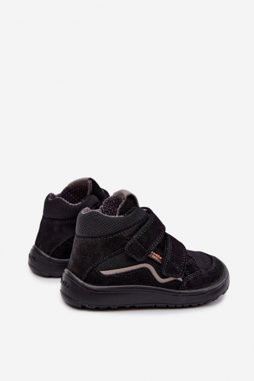 Nahast laste jalatsid Barefoot Froddo G3110266-20 musta värvi