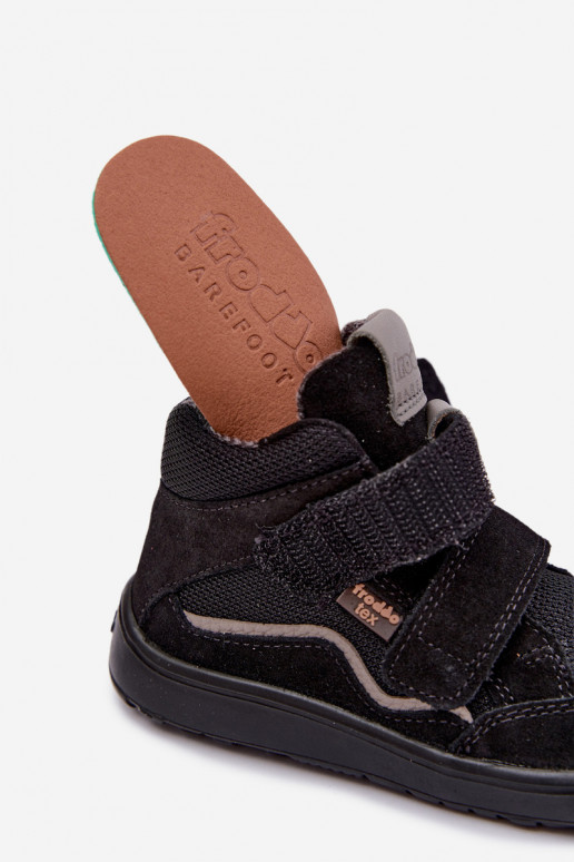 Nahast laste jalatsid Barefoot Froddo G3110266-20 musta värvi