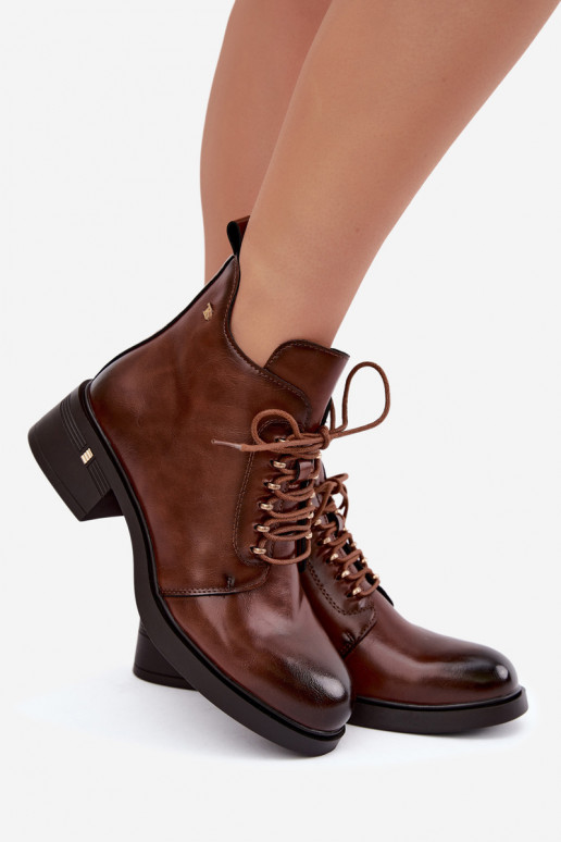 Tehisnaha isoleeritud ankle saapad T.Sokolski Z26-288 pruunid
