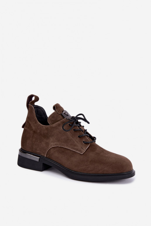 Tehisnahk poolsaapad Vinceza 89151 khaki värvi