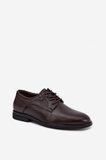 Elegantne tumepruunid meeste kingad Calven