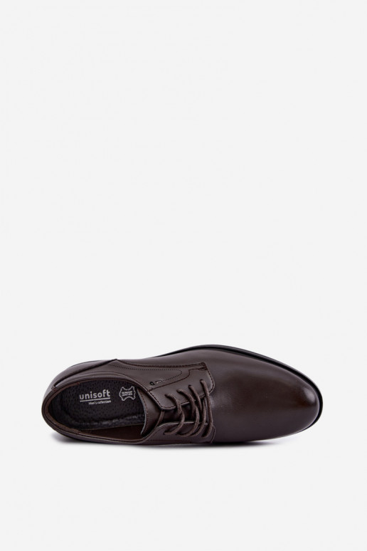 Elegantne tumepruunid meeste kingad Calven