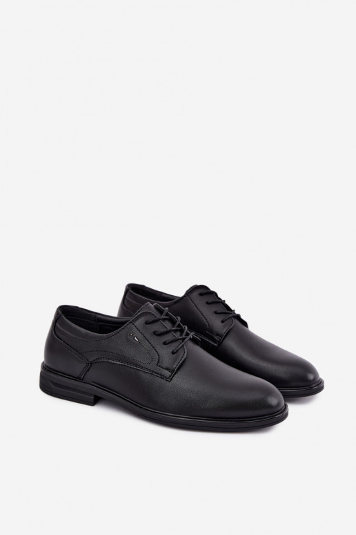 Elegantne mustad meeste kingad Calven