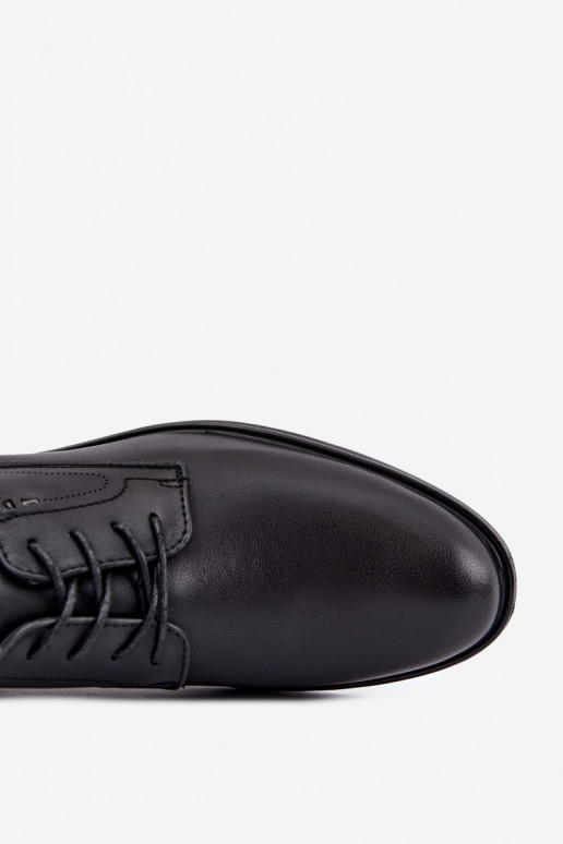 Elegantne mustad meeste kingad Calven