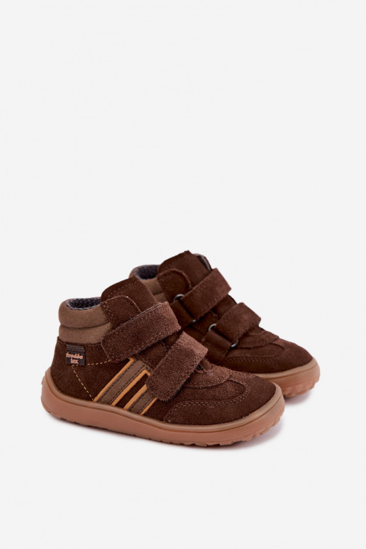 Laste kunstnahast jalatsid Barefoot FRODDO G3110285-3 pruunid